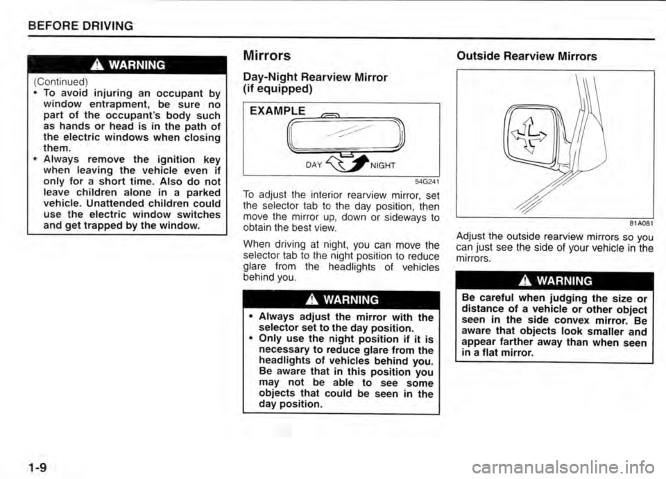 SUZUKI JIMNY 2009  Owners Manual 
