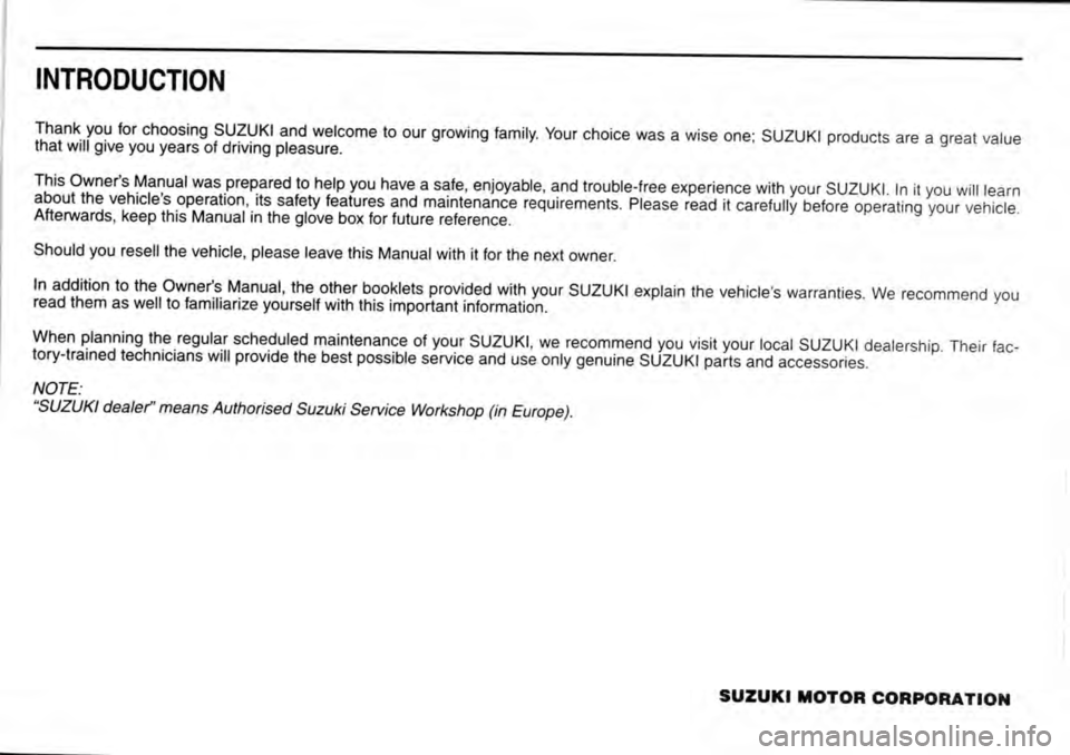 SUZUKI JIMNY 2009  Owners Manual 
