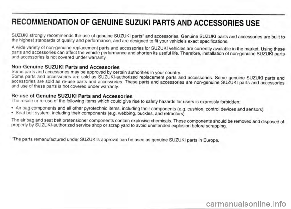 SUZUKI JIMNY 2009  Owners Manual 
