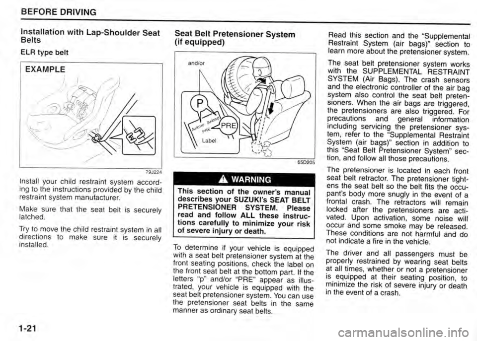 SUZUKI JIMNY 2015  Owners Manual 