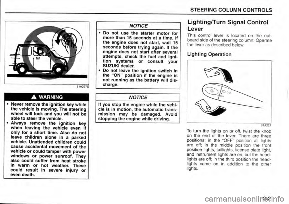 SUZUKI JIMNY 2015  Owners Manual 