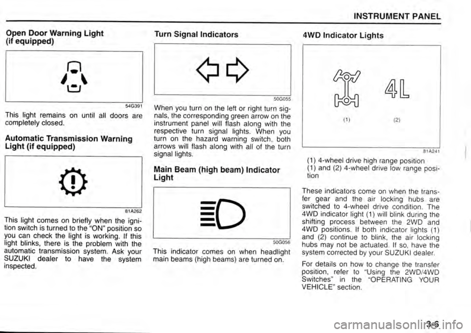 SUZUKI JIMNY 2009  Owners Manual 
