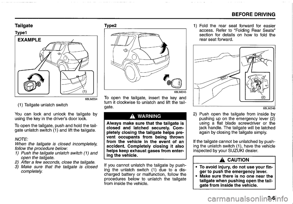 SUZUKI SWIFT 2010  Owners Manual 