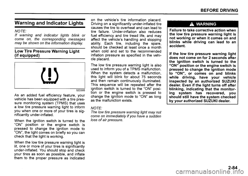 SUZUKI SX4 2015  Owners Manual 
