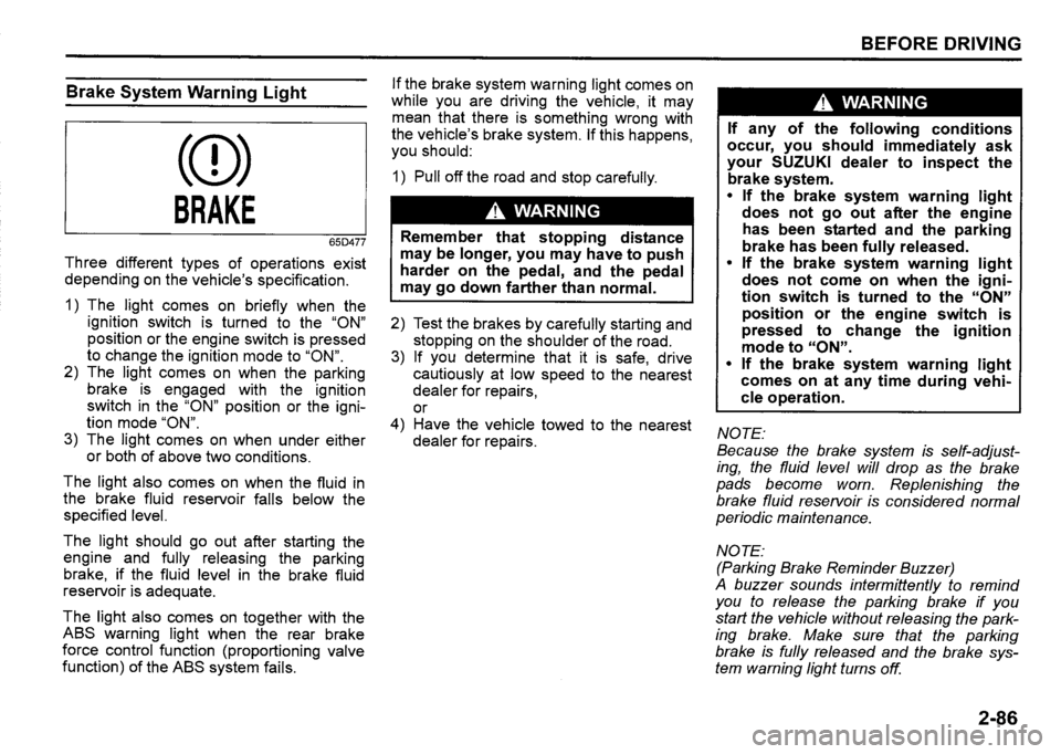 SUZUKI SX4 2015  Owners Manual 