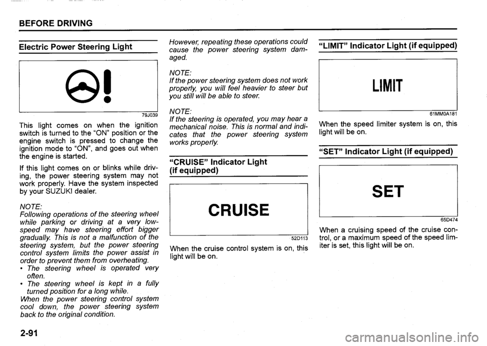 SUZUKI SX4 2015  Owners Manual 