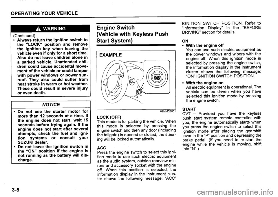 SUZUKI SX4 2016  Owners Manual 