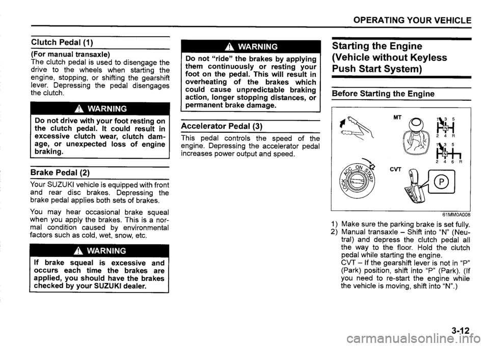 SUZUKI SX4 2016  Owners Manual 