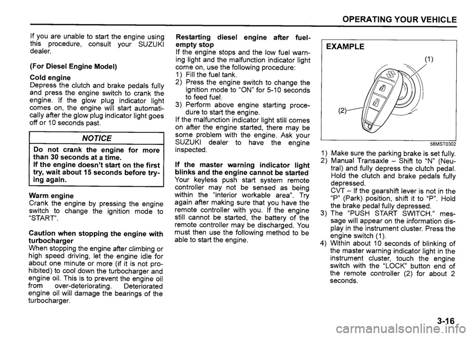 SUZUKI SX4 2015  Owners Manual 