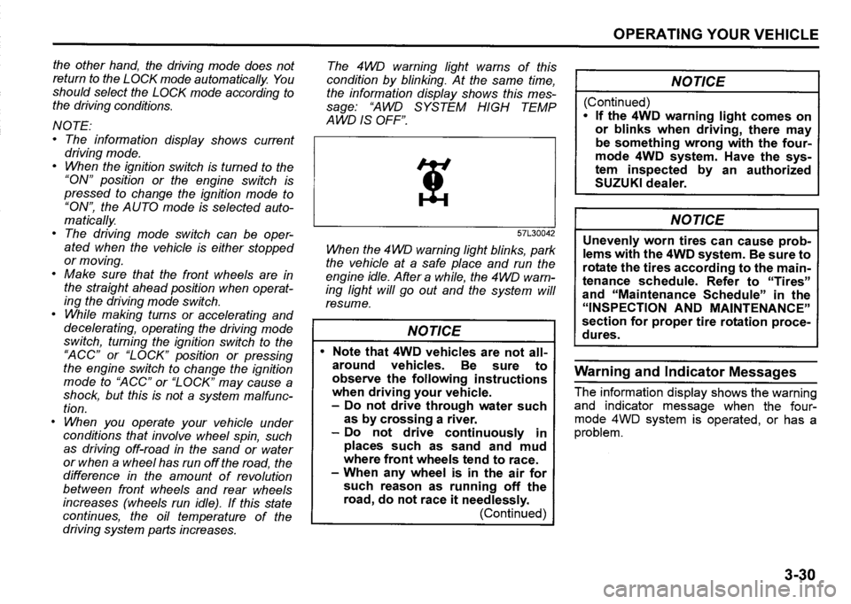 SUZUKI SX4 2020  Owners Manual 