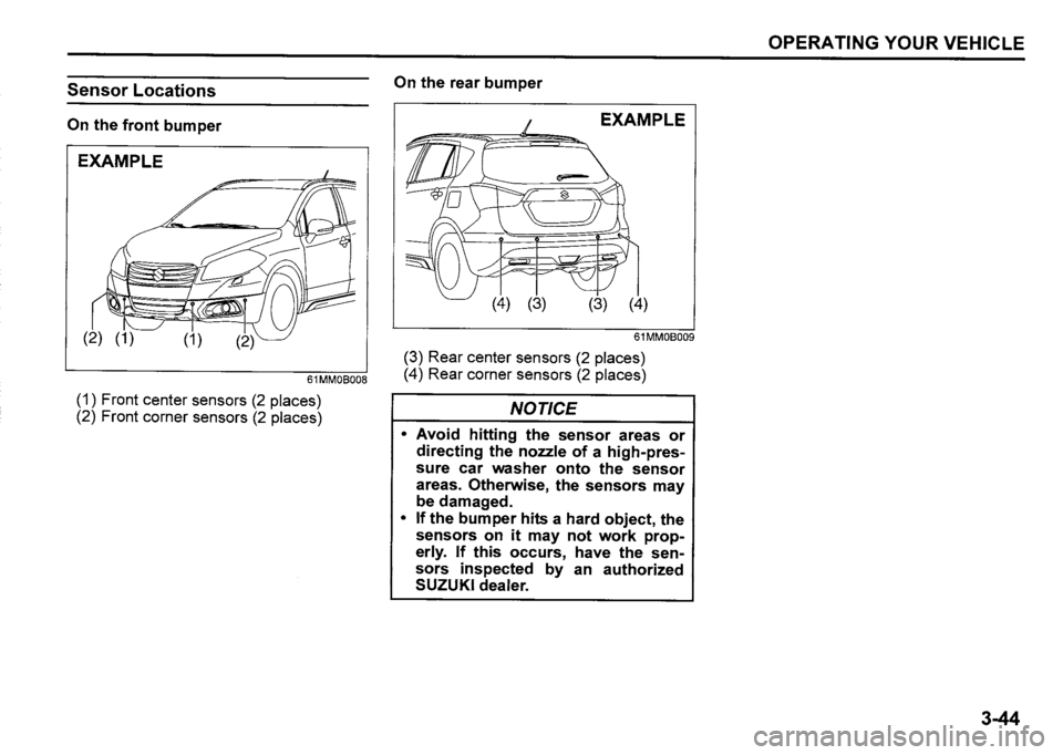 SUZUKI SX4 2016  Owners Manual 