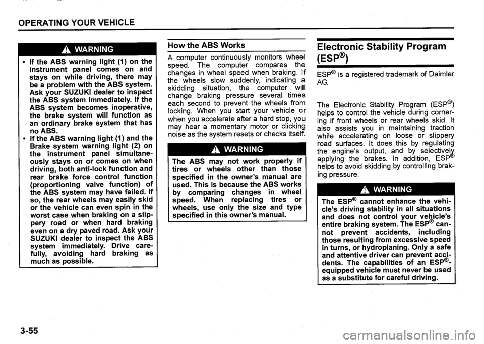 SUZUKI SX4 2016  Owners Manual 