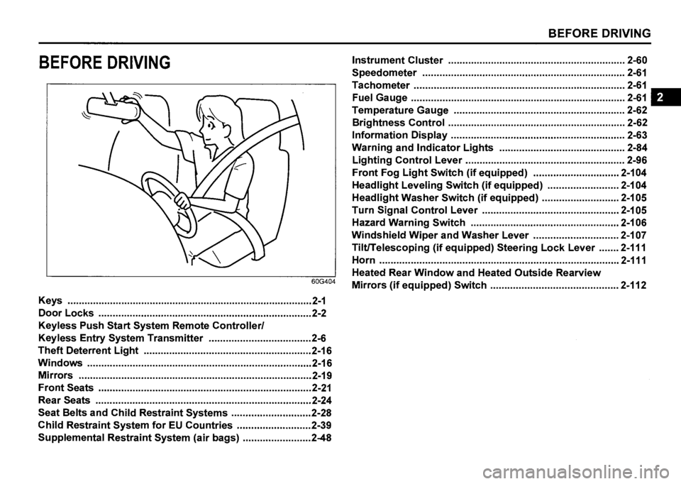 SUZUKI SX4 2016  Owners Manual 