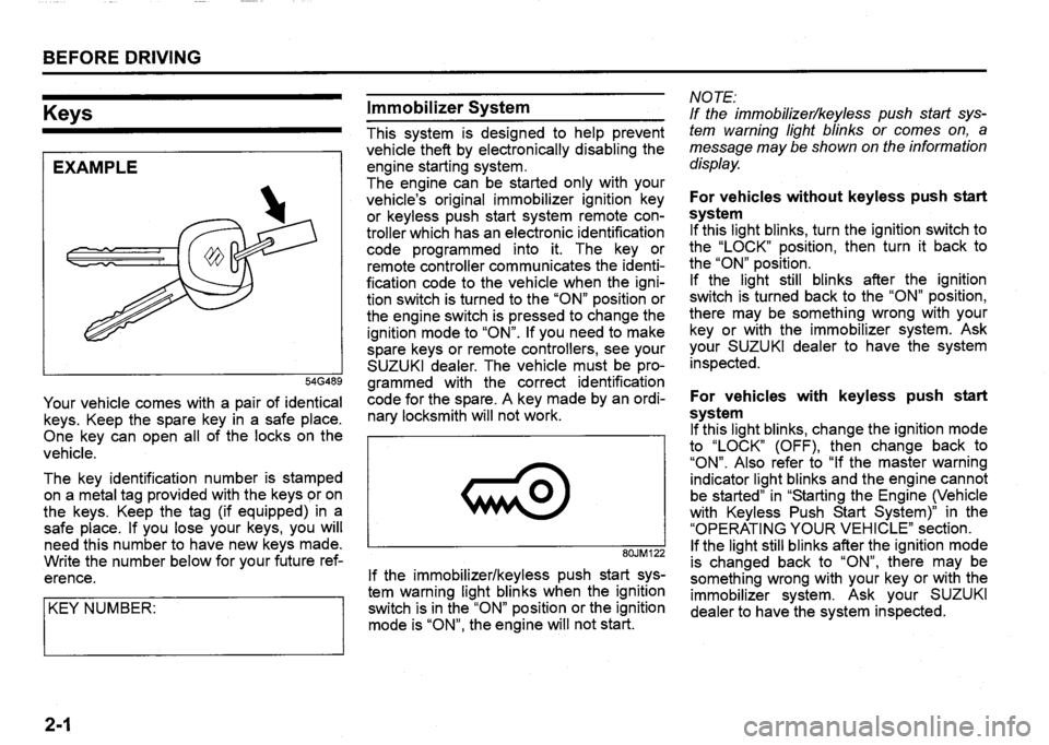 SUZUKI SX4 2016  Owners Manual 
