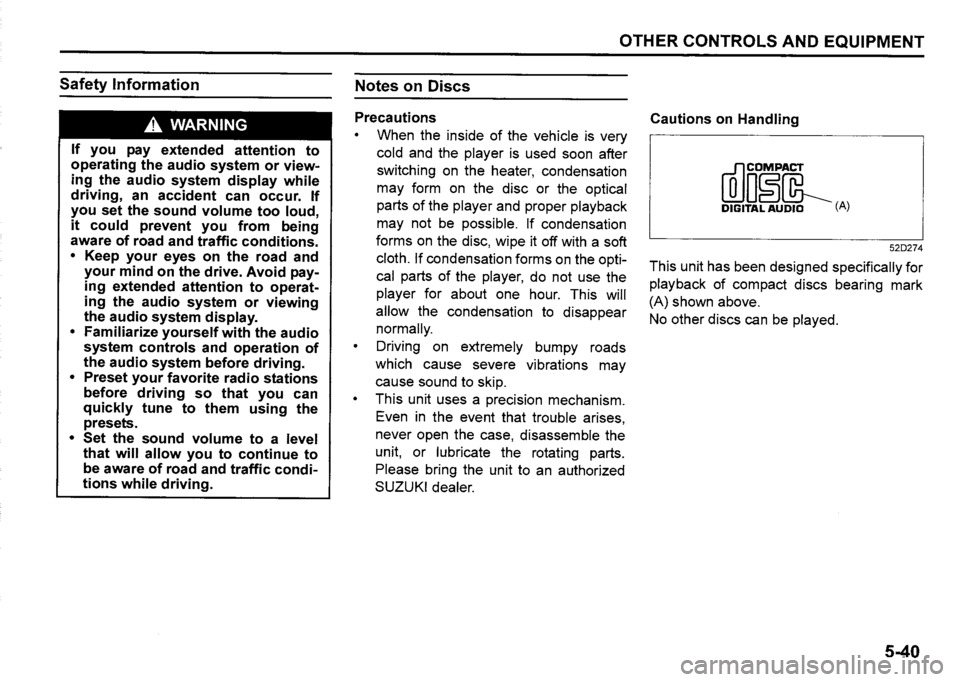 SUZUKI SX4 2016  Owners Manual 