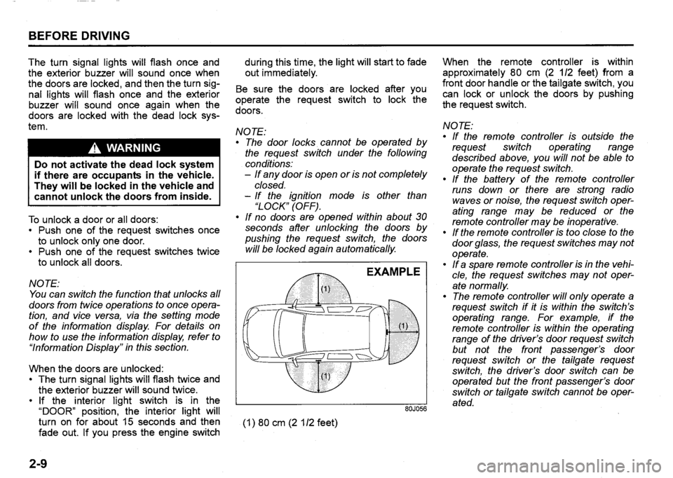 SUZUKI SX4 2019  Owners Manual 