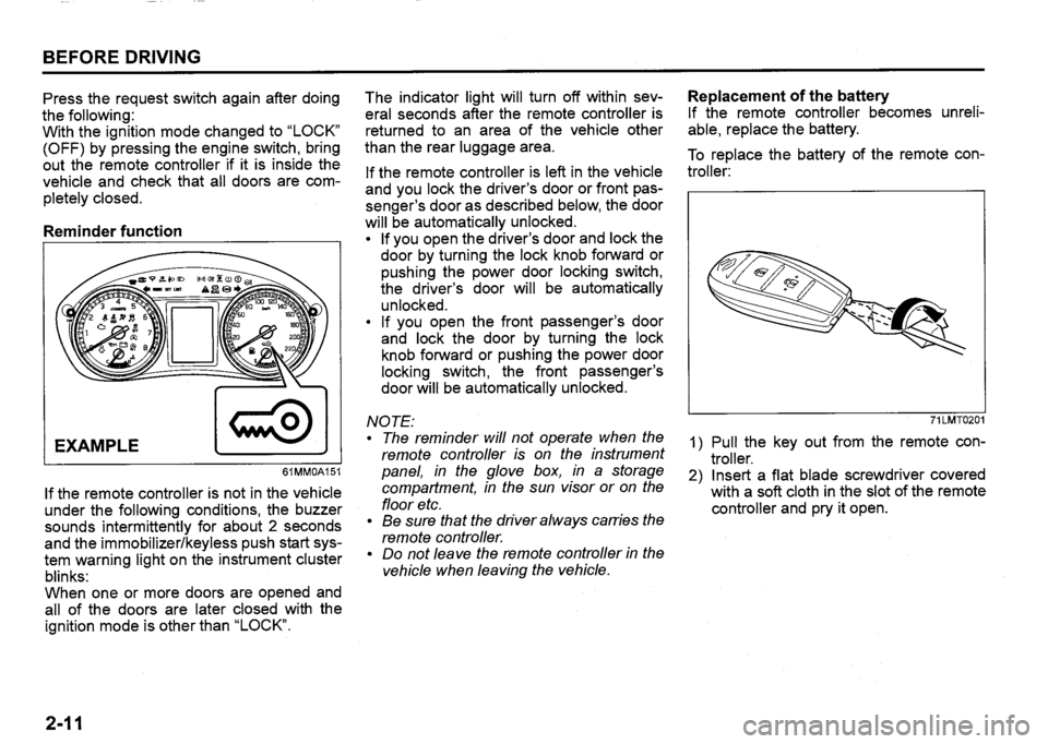 SUZUKI SX4 2020  Owners Manual 