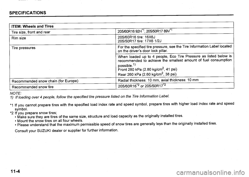 SUZUKI SX4 2017  Owners Manual 