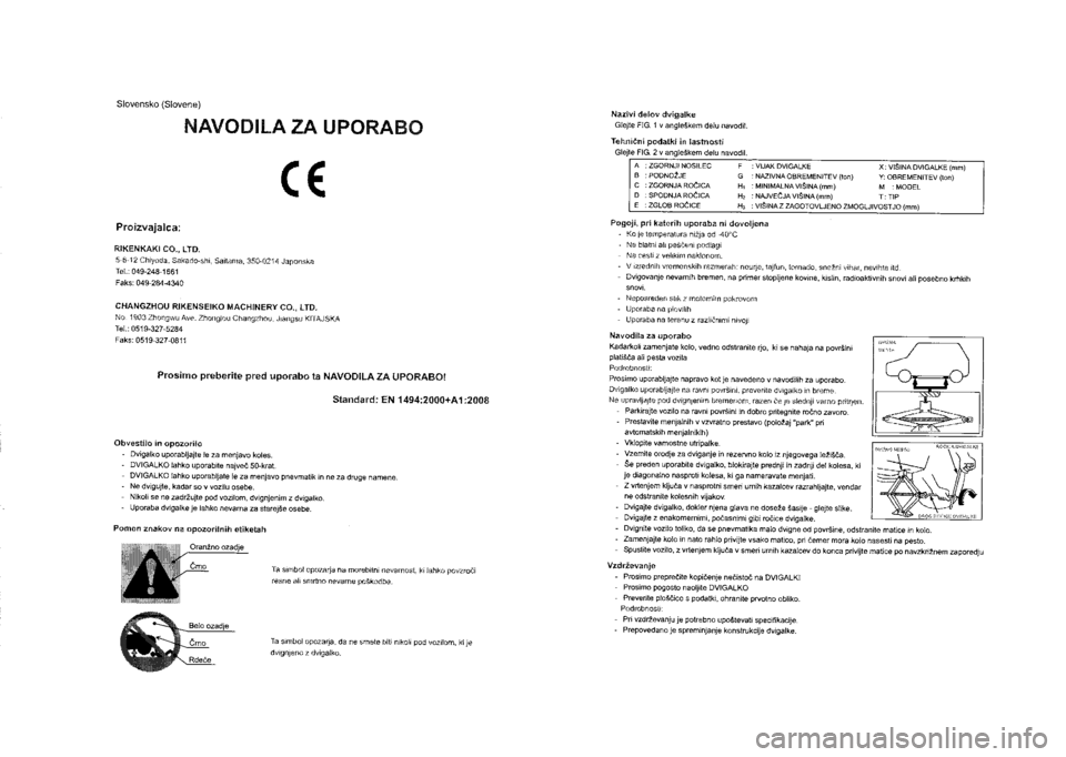 SUZUKI SX4 2014  Owners Manual 