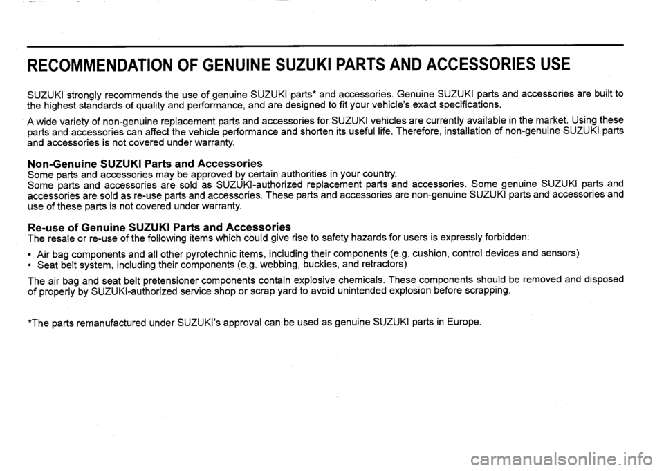SUZUKI SX4 2017  Owners Manual 