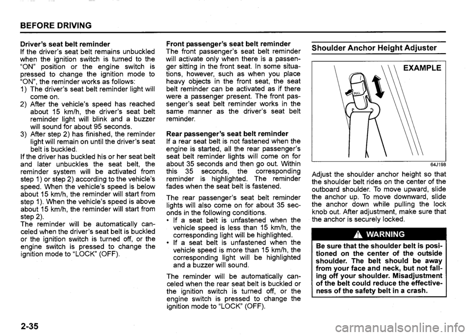 SUZUKI SX4 2019  Owners Manual 
