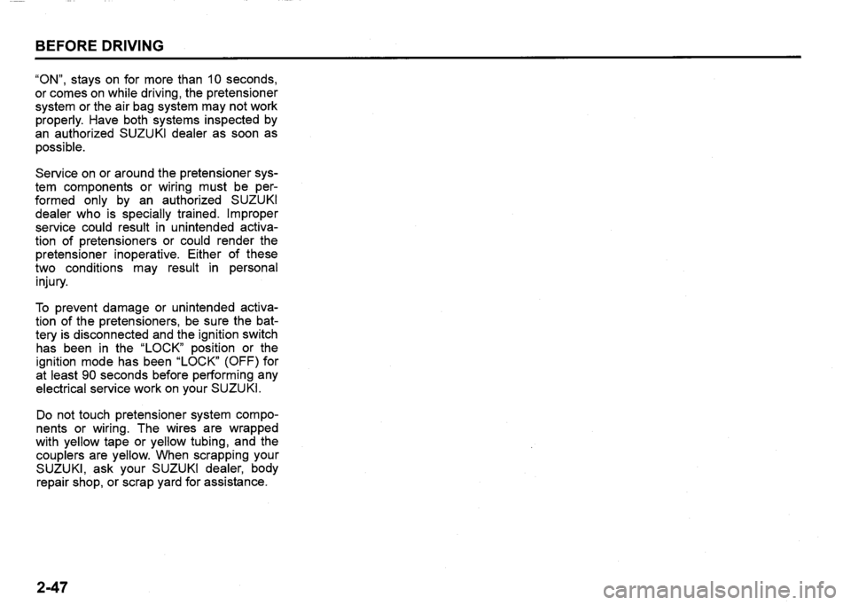 SUZUKI SX4 2020  Owners Manual 