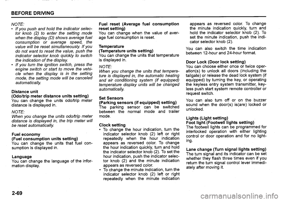 SUZUKI SX4 2020  Owners Manual 