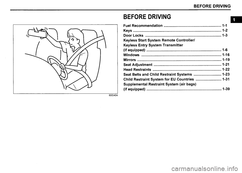 SUZUKI SX4 2011  Owners Manual 