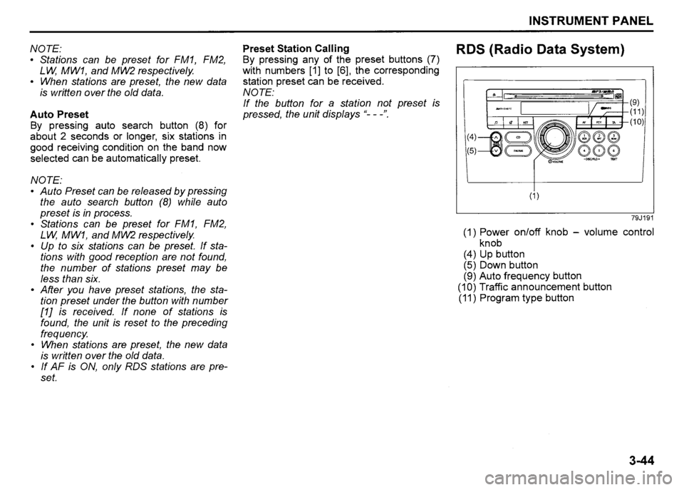 SUZUKI SX4 2011  Owners Manual 