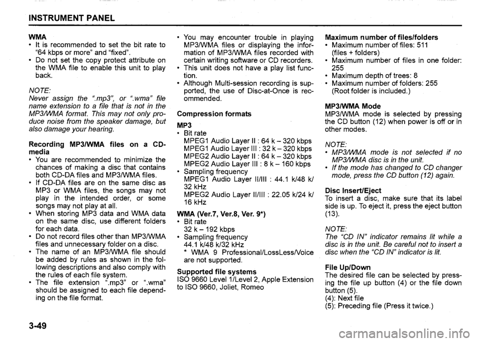 SUZUKI SX4 2011  Owners Manual 