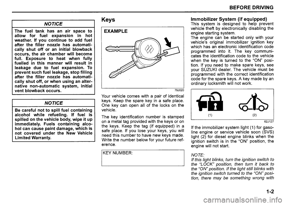SUZUKI SX4 2011  Owners Manual 