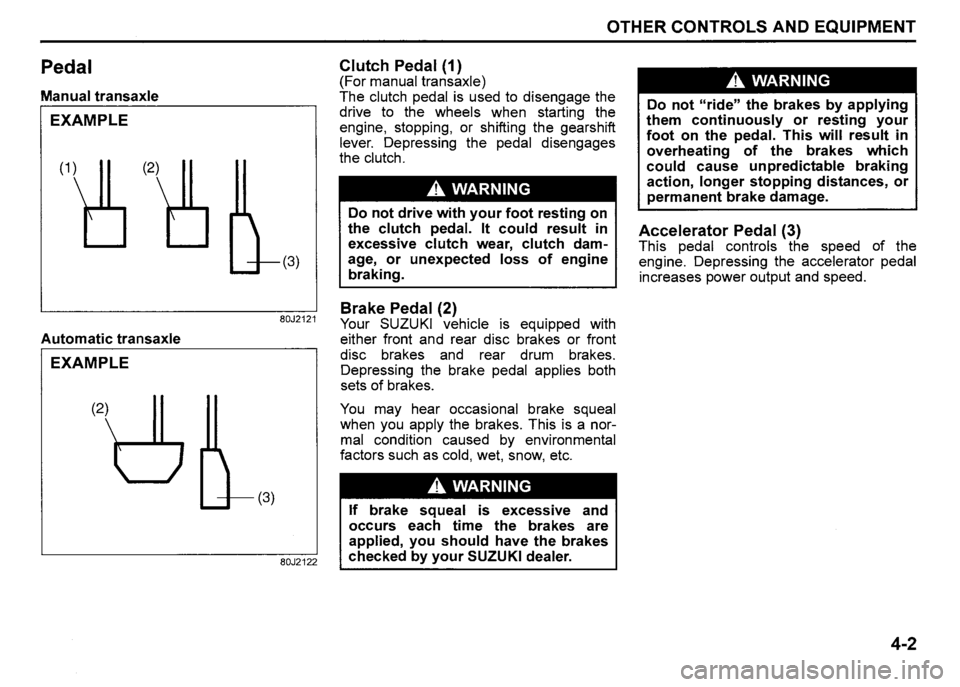 SUZUKI SX4 2011  Owners Manual 