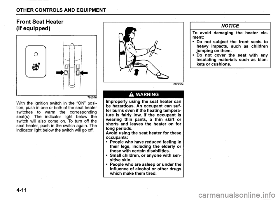 SUZUKI SX4 2011  Owners Manual 