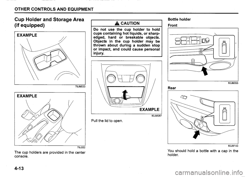 SUZUKI SX4 2011  Owners Manual 