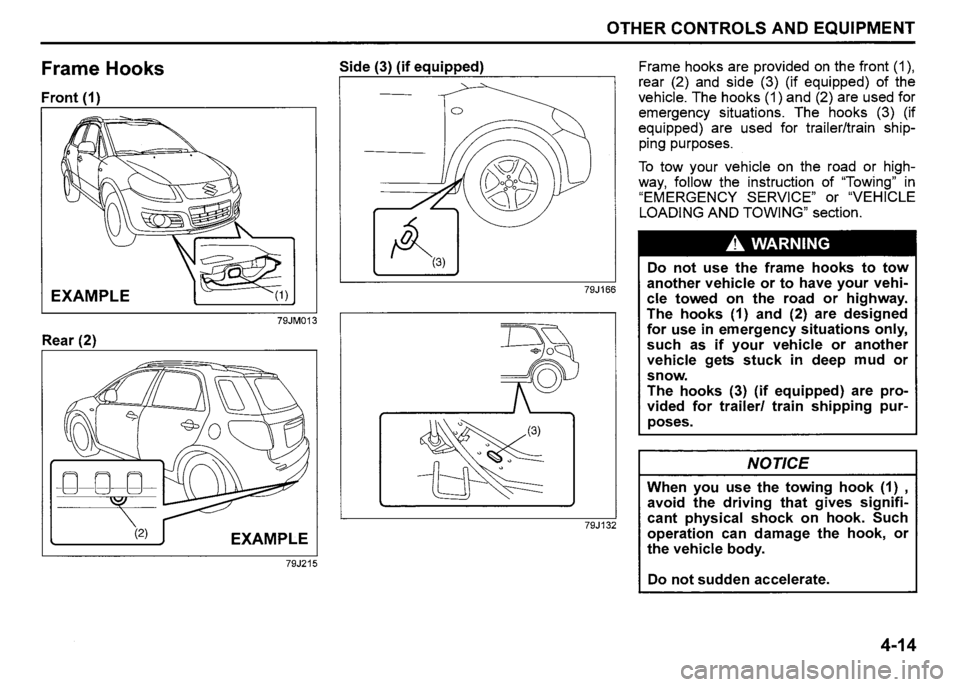 SUZUKI SX4 2011  Owners Manual 