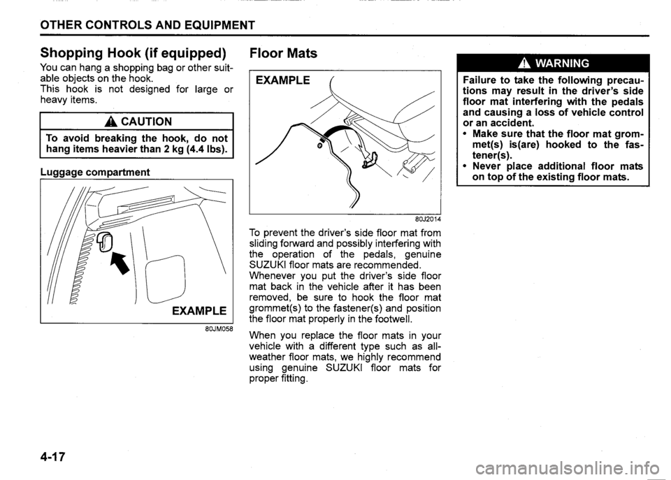SUZUKI SX4 2011  Owners Manual 