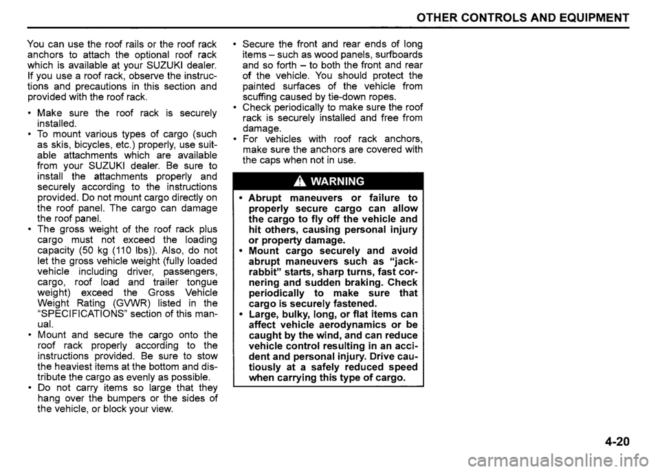 SUZUKI SX4 2007  Owners Manual 