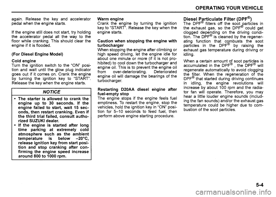 SUZUKI SX4 2011  Owners Manual 