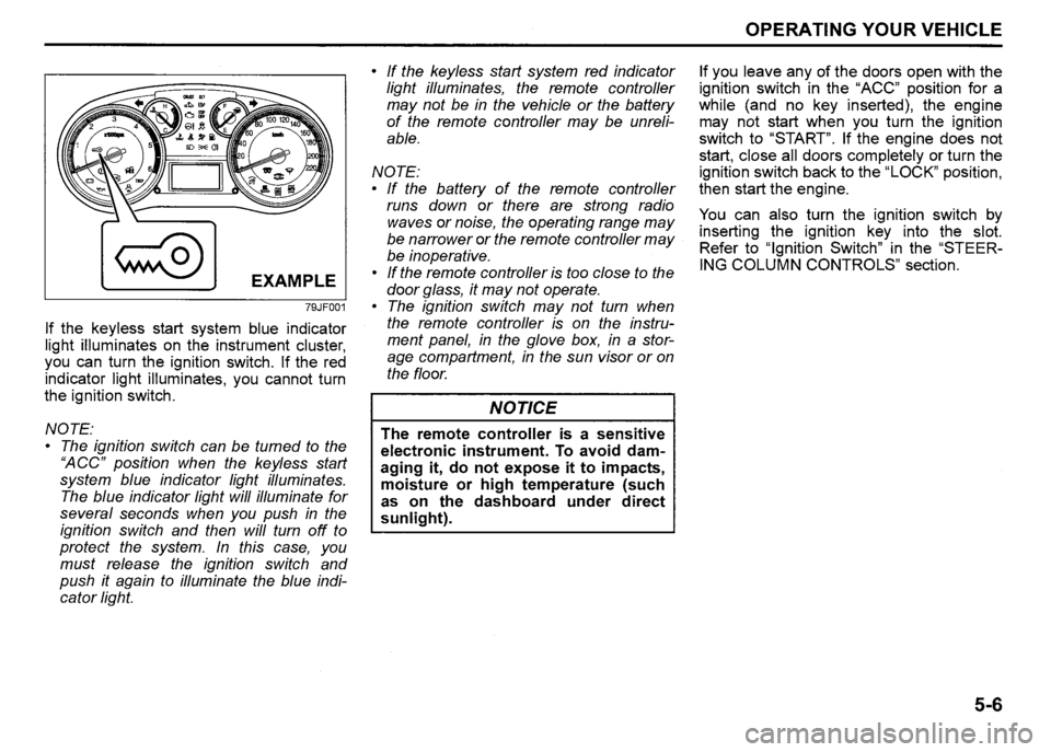 SUZUKI SX4 2011  Owners Manual 