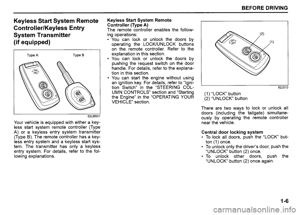 SUZUKI SX4 2007  Owners Manual 