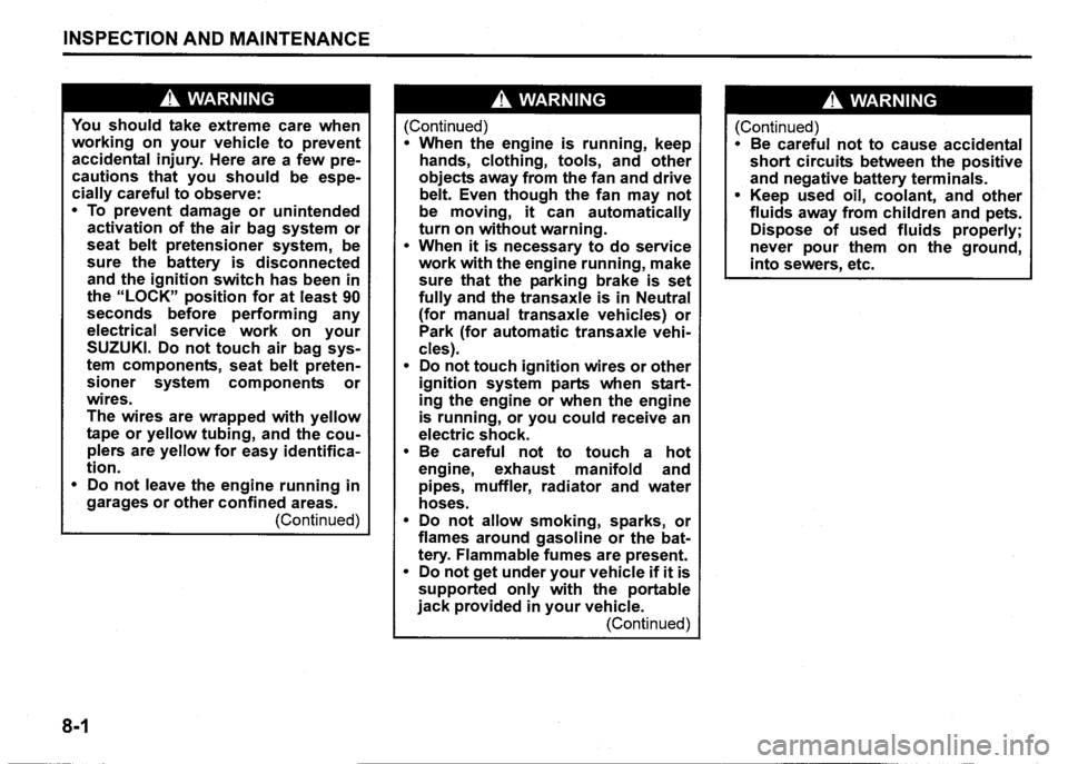 SUZUKI SX4 2007  Owners Manual 