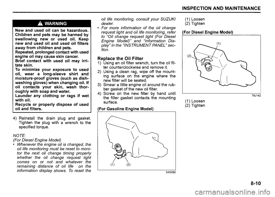 SUZUKI SX4 2012  Owners Manual 