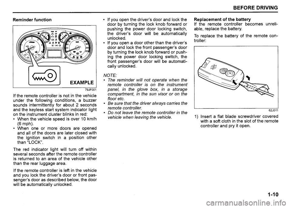 SUZUKI SX4 2007  Owners Manual 