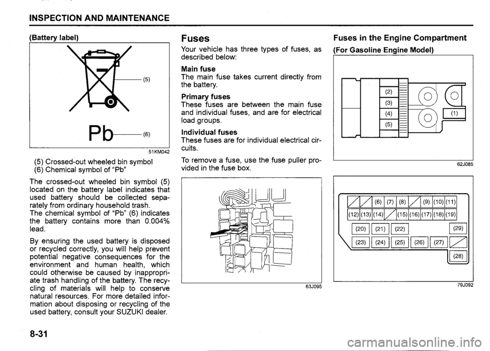 SUZUKI SX4 2012  Owners Manual 