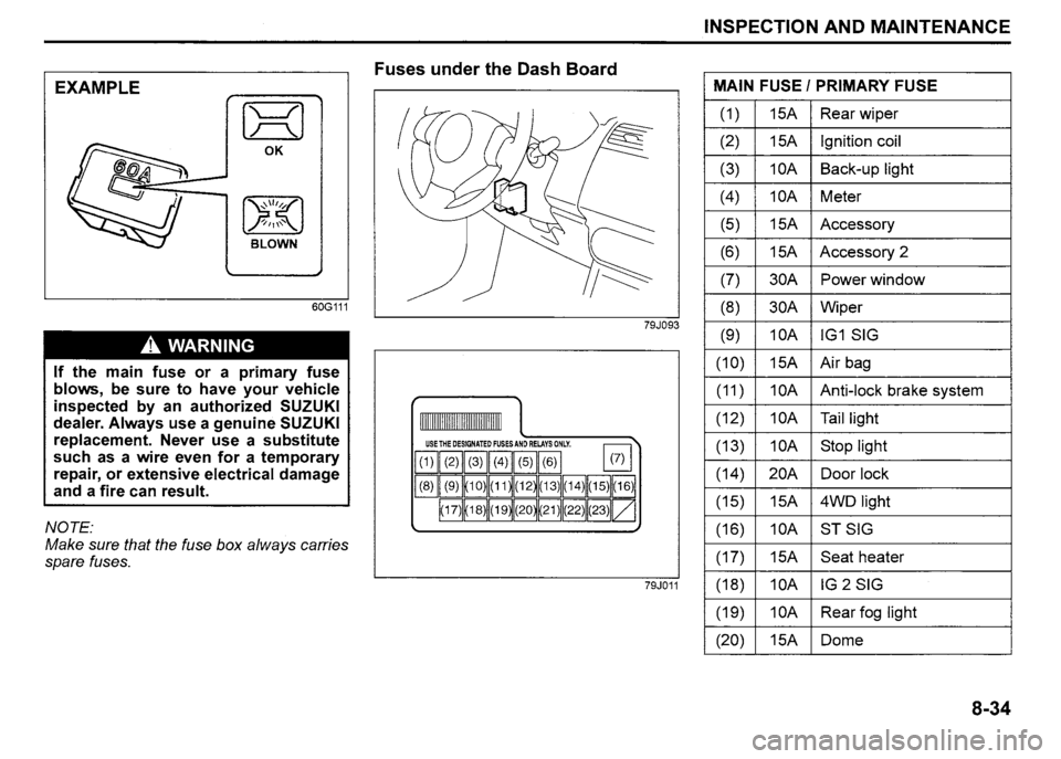 SUZUKI SX4 2012  Owners Manual 