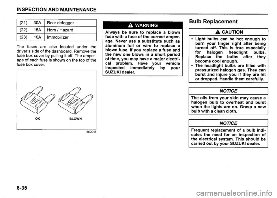 SUZUKI SX4 2012  Owners Manual 