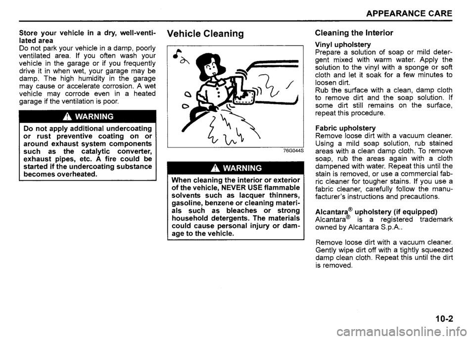 SUZUKI SX4 2012  Owners Manual 