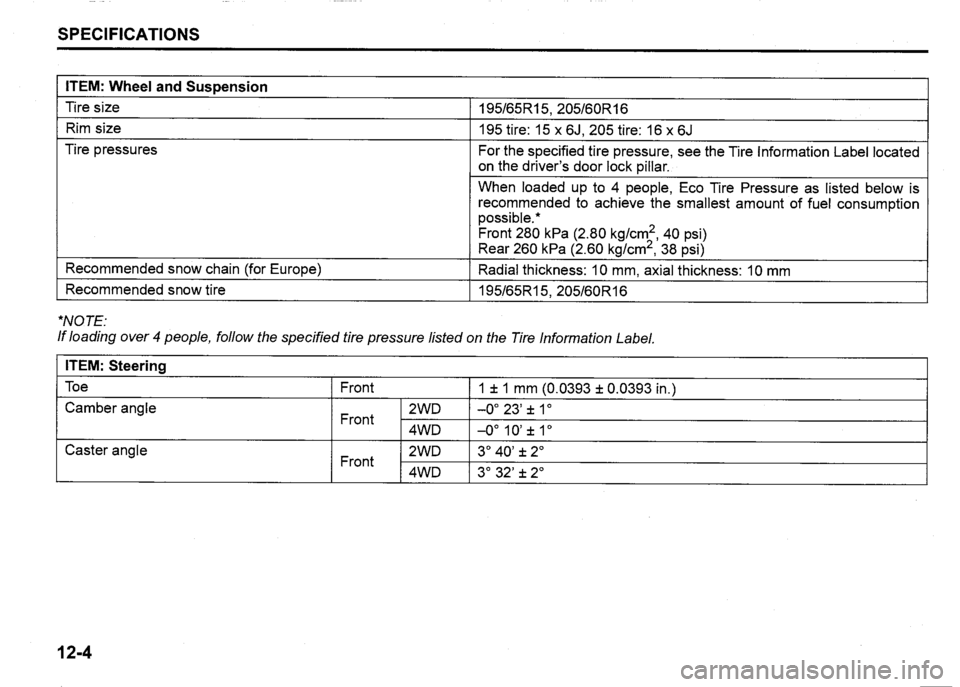 SUZUKI SX4 2007  Owners Manual 