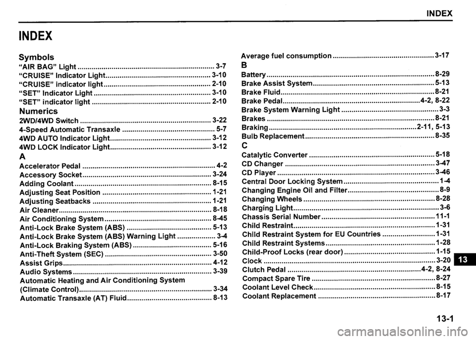 SUZUKI SX4 2007  Owners Manual 