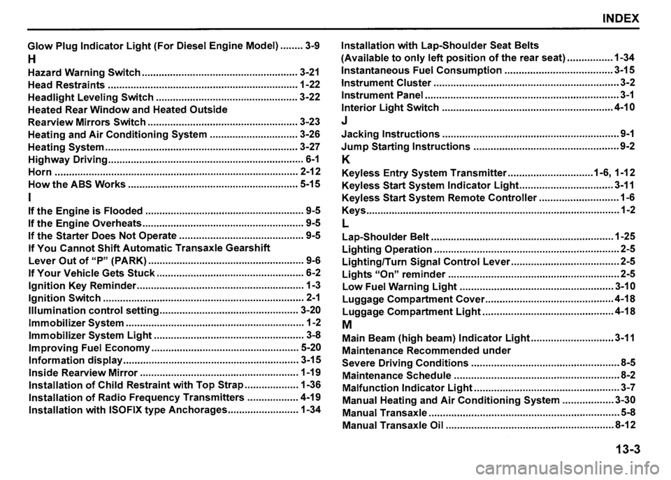 SUZUKI SX4 2007  Owners Manual 